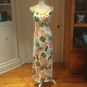 B Famous #USA Open Back Floral Maxi Dress